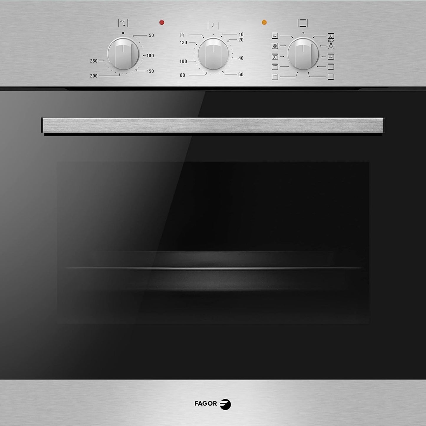 FAGOR Built-in Oven 65 Litre,9 oven functions, with Steam cleaning, Stainless Steel, Made in Poland, OE-210X