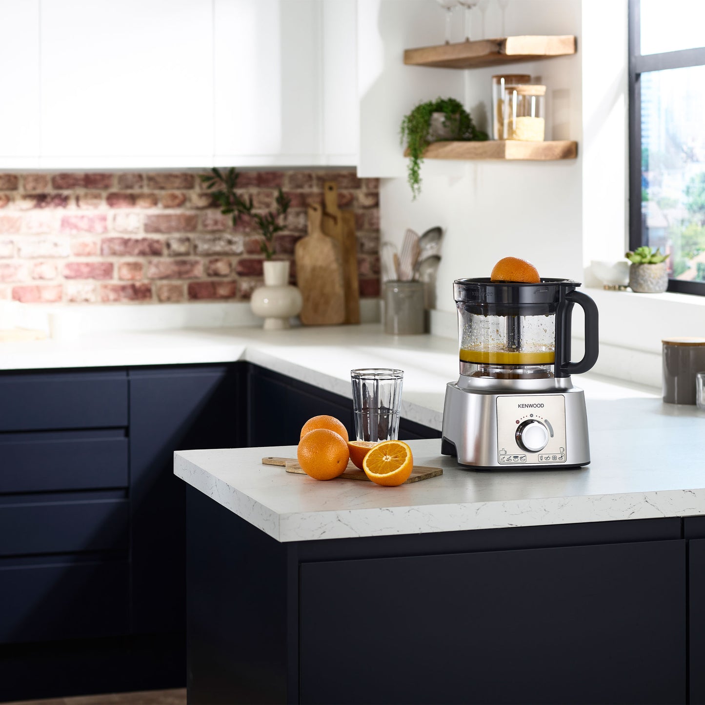 Kenwood Food Processor 1000W Multi-Functional With 3 Stainless Steel Disks, Blender, Grinder Mill, Juicer Extractor, Whisk, Dough Maker, Citrus Juicer, Express Serve/Salad Maker FDP65.880SI Silver