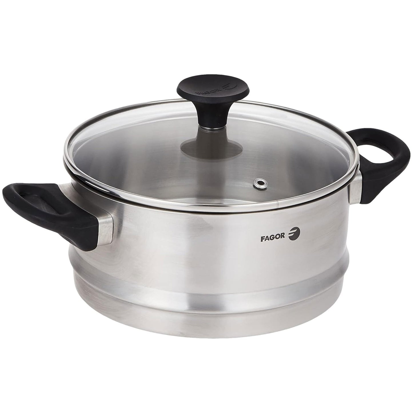 Fagor Premium Stainless Steel Cookware Set Stainless Steel 6-Piece Heavy Duty Cookware Silver 06 pcs