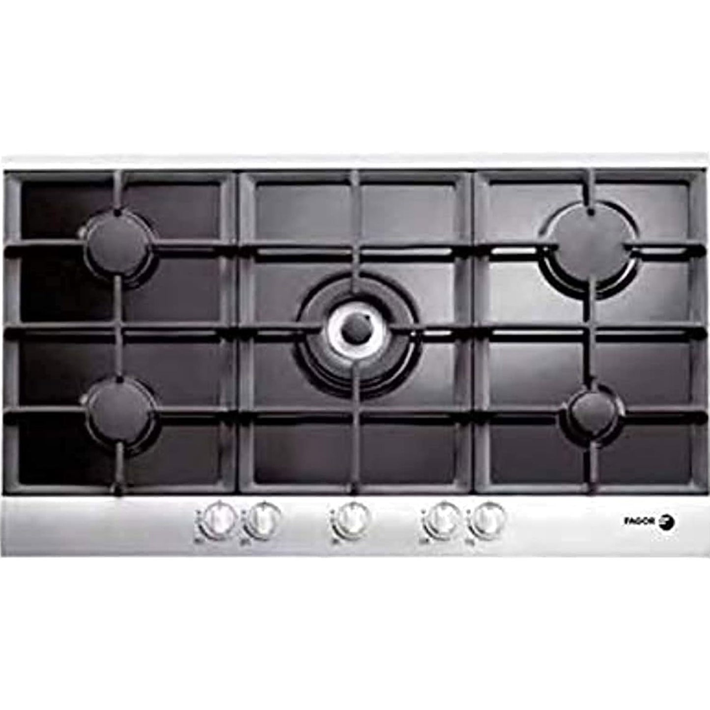 FAGOR Built-in Gas Hob ,4 Gas burners +1 wok burner with triple flame model 5CFI-95GLSTXA