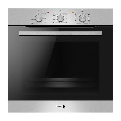 FAGOR Built-in 77 Liter Oven 9 oven functions with hot air achieves perfect baking and roasting results on up to three levels simultaneously, OE-340X