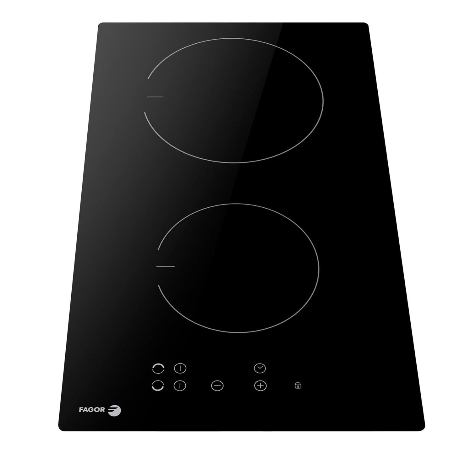 FAGOR Electric Ceramic Hob Cooktop, Built-in Hot Plate Black Glass Cooker Hob with Touch Control, Timer, Child Lock, 30 cm, Made in Poland, HC-306B