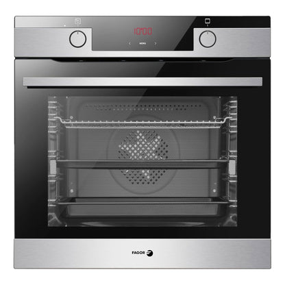 FAGOR Built-in 77 Liter Oven 7-segment control programmer with hot air achieve perfect baking and roasting results on up to three levels simultaneously, OE-450X