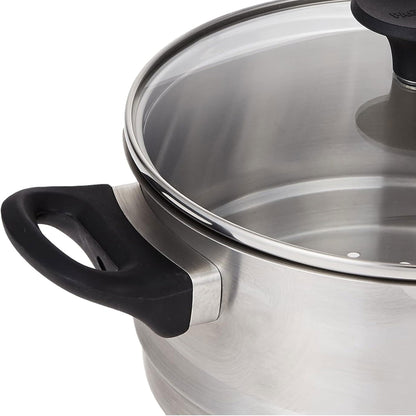 Fagor Premium Stainless Steel Cookware Set Stainless Steel 6-Piece Heavy Duty Cookware Silver 06 pcs