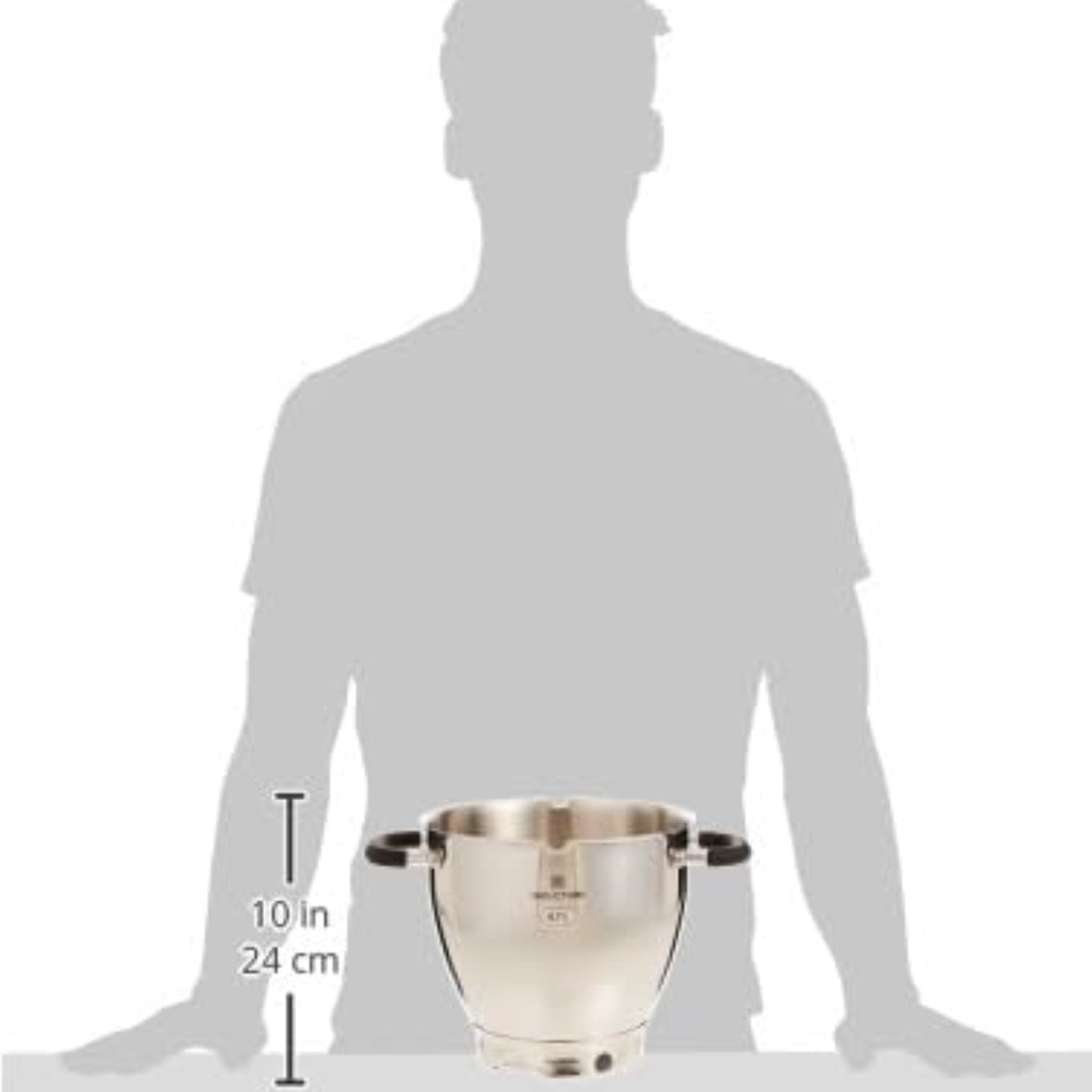 Kenwood KAB90.000SS – 6.7L Stainless Steel Bowl with Handles | For Cooking Chef & Cooking Chef XL