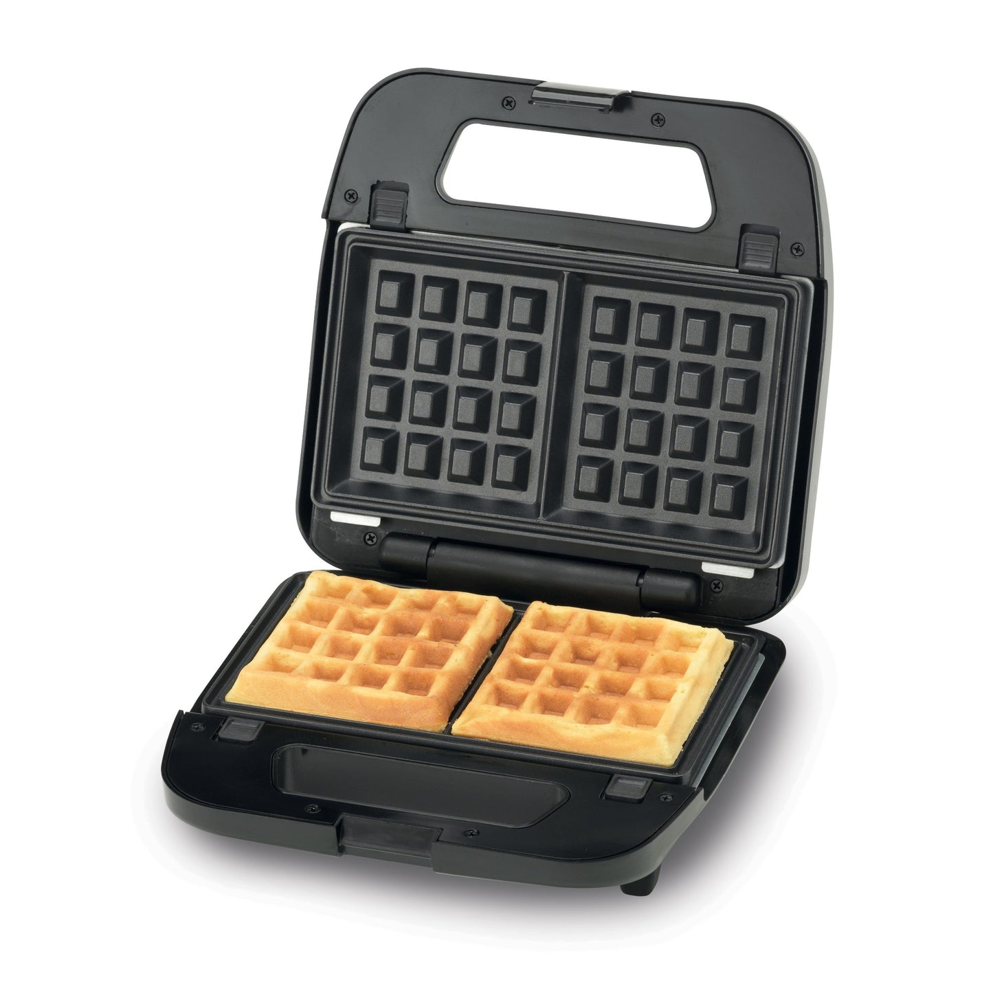 KENWOOD 3-in-1 Sandwich Maker, Waffle Maker & Grill with 3 Sets of Non Stick Multifunctional Plates for Grilling, Toasted Sandwiches and Waffles SMM02.000SI Silver/Black