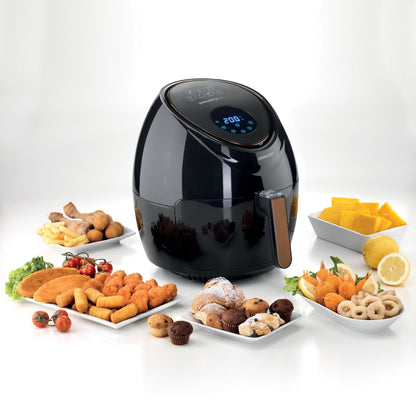 Kenwood HFP50 Series Digital Air Fryer 5.5 L | 1800 W Hot Air Circulation | Healthy Oil-Free Cooking | Available in Black & White