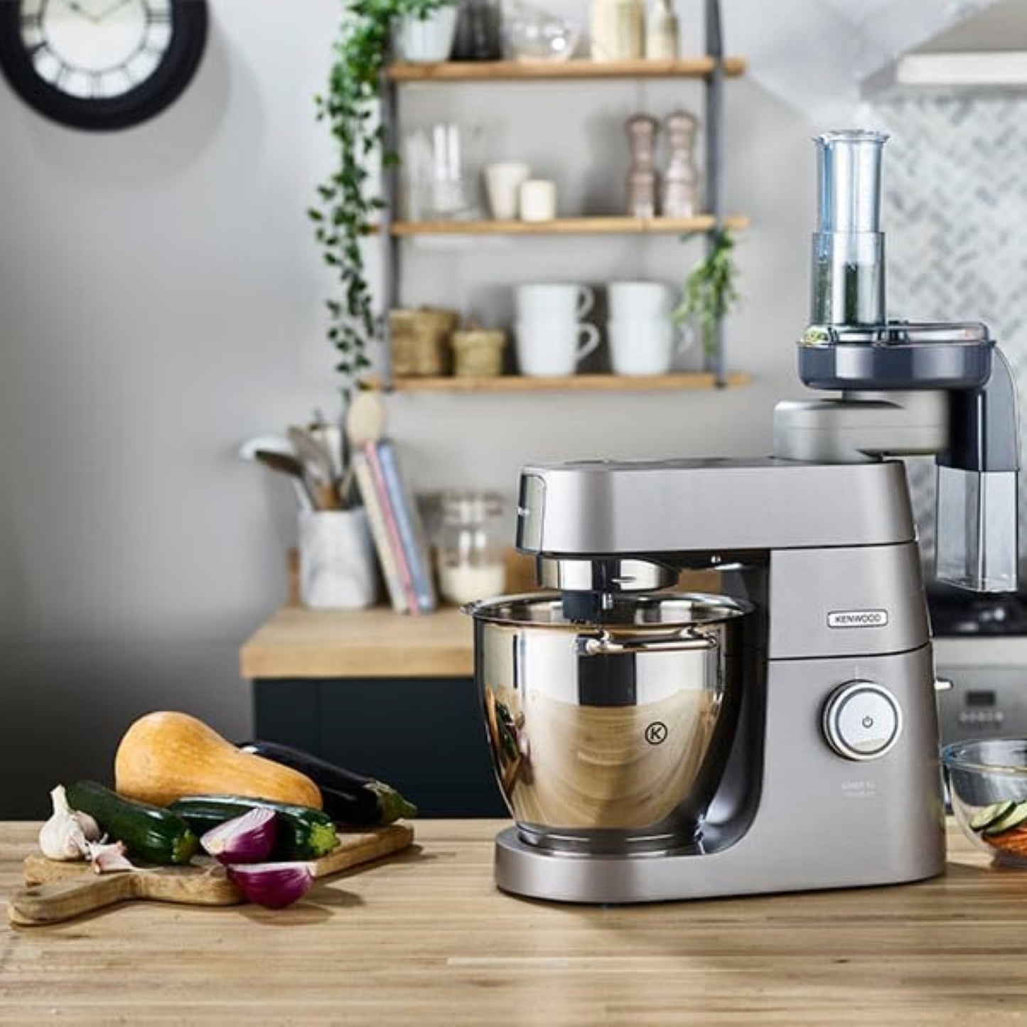 Kenwood AT340 – Food Slicer & Grater Attachment with 7 Stainless Steel Plates | For Chef & Chef XL Kitchen Machines