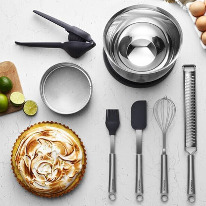 Kenwood KWSP200 – Cake Preparation Tools Kit (7-Piece) | Silicone & Stainless Steel Baking Set