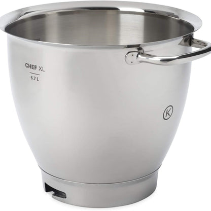 Kenwood KAT811SS – 6.7L Stainless Steel Bowl with Handles | For Chef XL Titanium