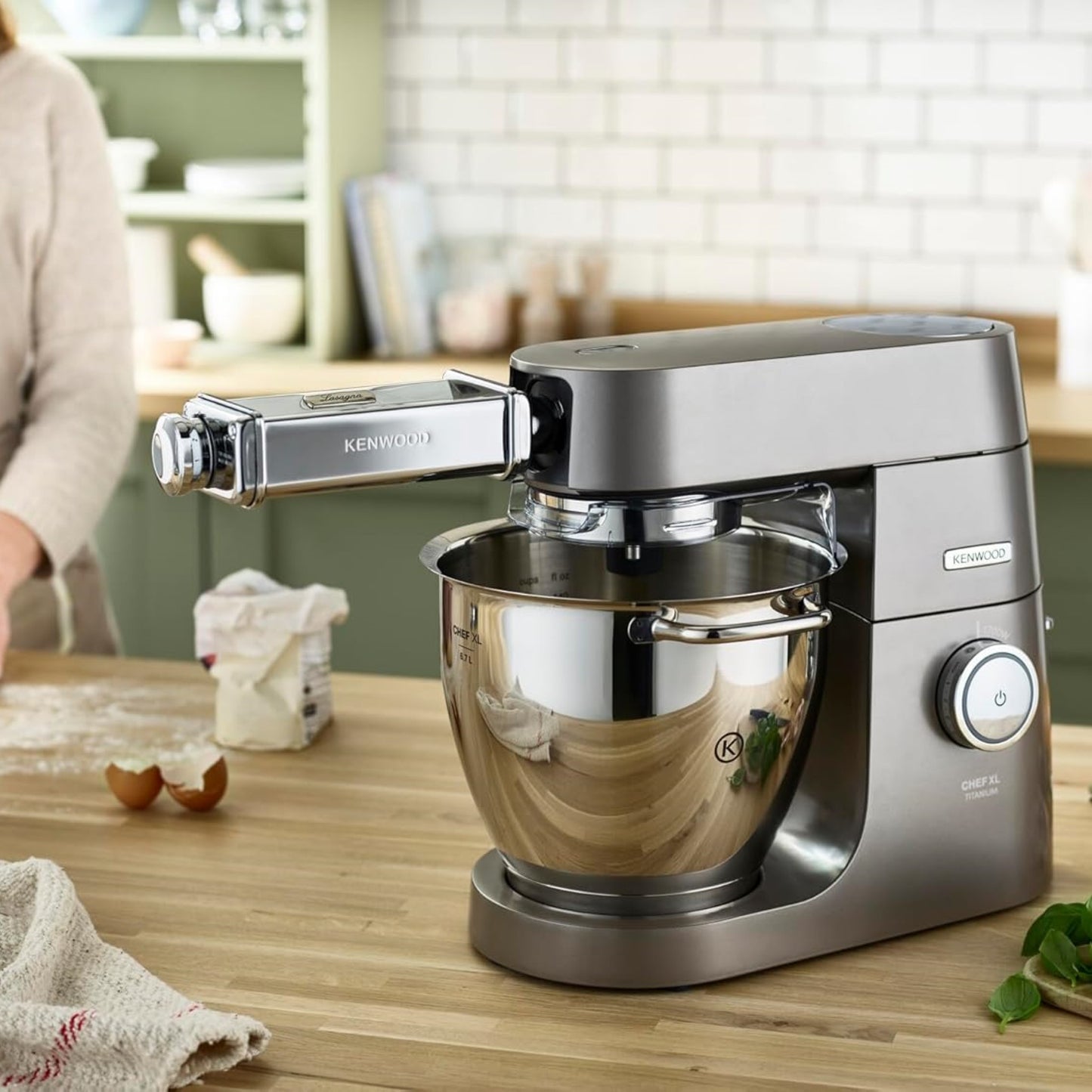 Kenwood KAX984ME – Pasta Maker / Spaghetti Cutter Attachment (2 mm) | For Chef, Chef XL & kMix Kitchen Machines