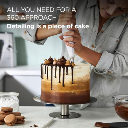 Kenwood Cake Decorating Scrapers KWSD110 – 2-Piece Cake Decorating Scraper Set | Smooth & Textured Icing Finish