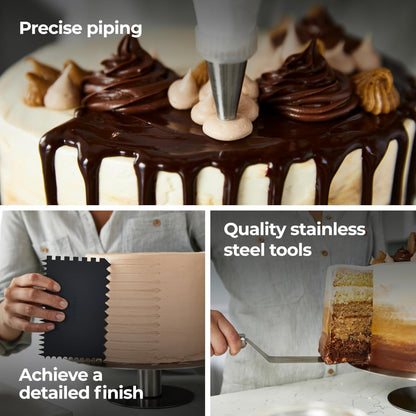 Kenwood Cake Decorating Scrapers KWSD110 – 2-Piece Cake Decorating Scraper Set | Smooth & Textured Icing Finish