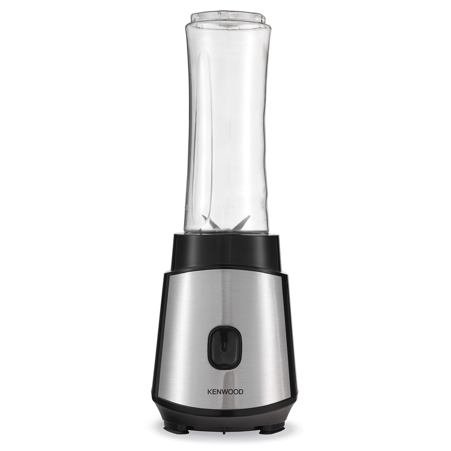 KENWOOD Personal Blender 350W Smoothie Blender/Smoothie Maker with 570ml & 400ml Tritan Smoothie2Go Bottle and Lid, Ice Crush Function BLM05.A0BK Black/Silver