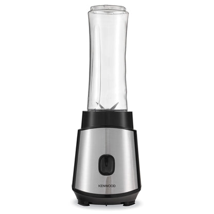 KENWOOD Personal Blender 350W Smoothie Blender/Smoothie Maker with 570ml & 400ml Tritan Smoothie2Go Bottle and Lid, Ice Crush Function BLM05.A0BK Black/Silver