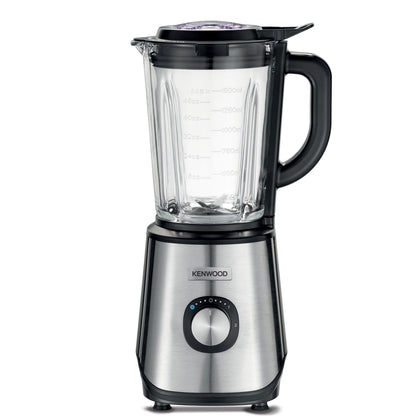 Kenwood Glass Blender 1000W Power Blender Smoothie Blender/Smoothie Maker 1.5L with Grinder Mill, Chopper Mill, Ice Crush Function BLM45.720SS Black/Silver