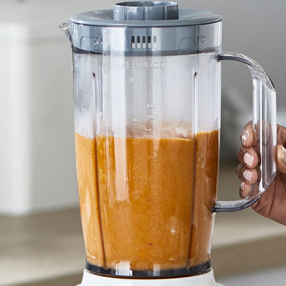 Kenwood Blender 650W Smoothie Blender/Smoothie Maker Blend-X Fresh 1.5L With Extra Blender Jar, Grinder Mill, Grater Mill, Ice Crush Function Blp41.H0Wh White