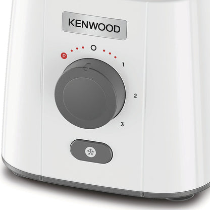 Kenwood Blender 650W Smoothie Blender/Smoothie Maker Blend-X Fresh 1.5L With Extra Blender Jar, Grinder Mill, Grater Mill, Ice Crush Function Blp41.H0Wh White