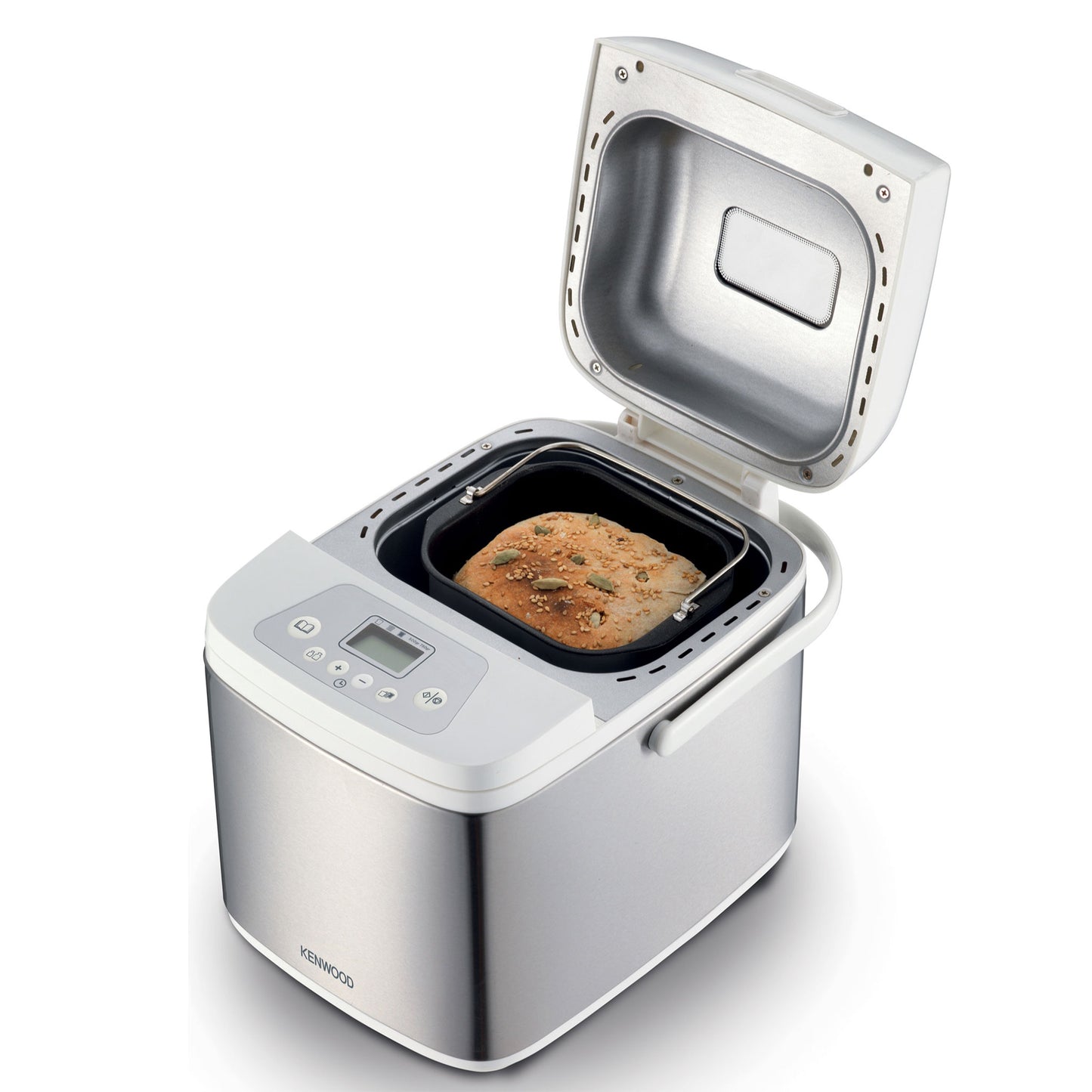 Kenwood Bread Maker 19-in-1 Multifunctional Automatic Fresh Bread Making Machine with Digital Timer, 19 Different Programs BMM13.000WH White/Silver