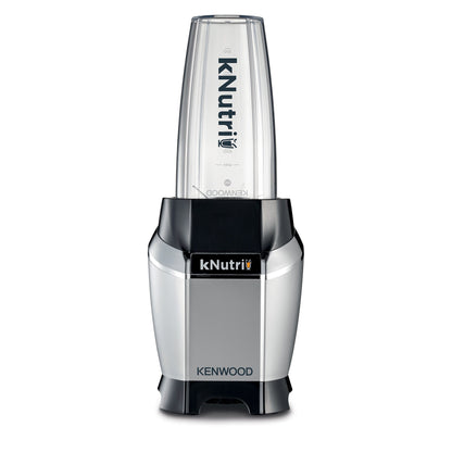 Kenwood Personal Blender 600W Smoothie Blender/Smoothie Maker With 700Ml & 600Ml Tritan Smoothie2Go Bottle And Lid, Ice Crush Function BSP70.180SI Black/Silver