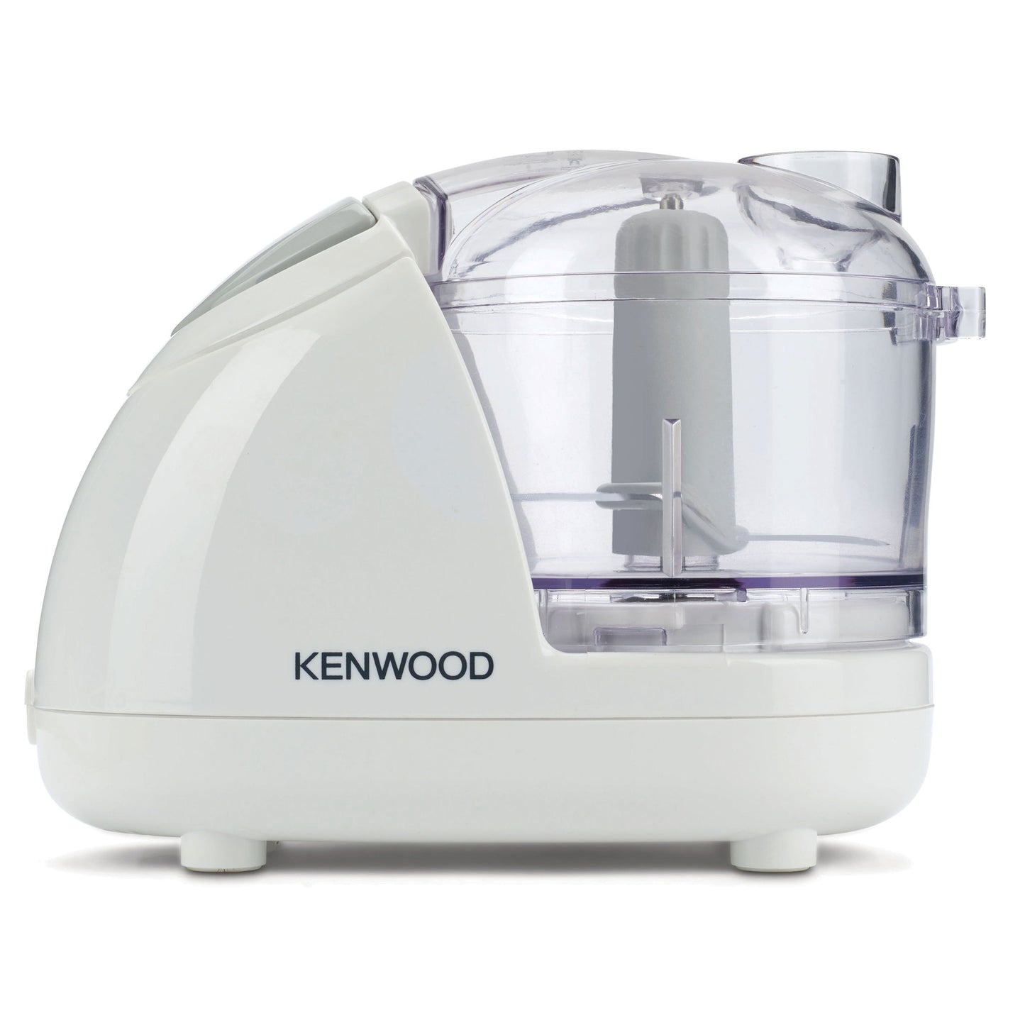 KENWOOD Chopper 300W Electric Food Chopper with 350ml Bowl, Dual Speed, Stainless Steel Blade, New ‘Mayonnaise’ Oil Drip Lid, Compact Design, Rubber Feet, Safety Bowl Interlock CH180A White