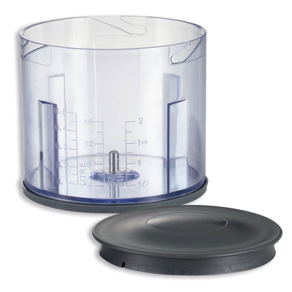 KENWOOD Chopper 400W Electric Food Chopper with 500ml Bowl, Dual Speed, Stainless Steel Quad Blade, Rubber Lid, Ice Crush Function CHP40.000BK Black & CHP40.000WH