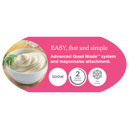 Kenwood Mini Food Chopper CHP61 Series – 400W Electric Chopper with Glass Bowl | Models CHP61.100WH & CHP61.200WH