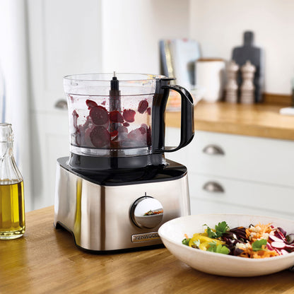 Kenwood Food Processor 800W Multi-Functional With 3 Stainless Steel Disks, Blender, Dual Metal Whisk, Dough Maker, Citrus Juicer FDM301SS Silver