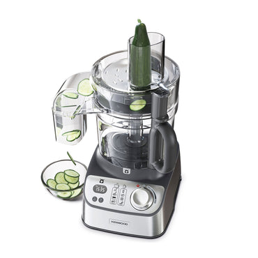 Kenwood Food Processor 1000W With Glass Blender, Glass Mill, Juicer Extractror, Dual Metal Whisk, Dough Maker, Citrus Juicer, Express Serve/Salad Maker, Kitchen Scale/Weighing Tray Fdm71.980Ss Silver