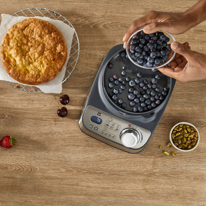 Kenwood Food Processor 1000W With Glass Blender, Glass Mill, Juicer Extractror, Dual Metal Whisk, Dough Maker, Citrus Juicer, Express Serve/Salad Maker, Kitchen Scale/Weighing Tray Fdm71.980Ss Silver