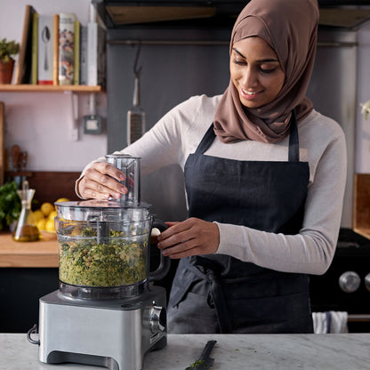 Kenwood FDM788 MultiPro Food Processor – 1,000 W | 3 L Bowl + 1.5 L ThermoResist™ Blender | Silver Finish