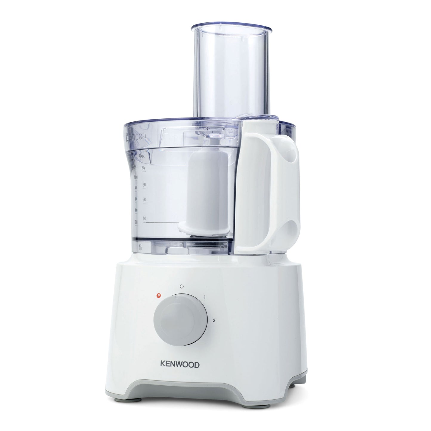 Kenwood Food Processor 800W Multi-Functional With Reversible Stainless Steel Disk, Blender, Whisk Fdp301Wh White