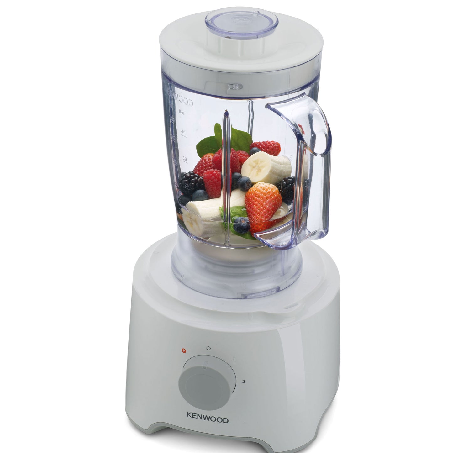Kenwood FDP303WH MultiPro Compact Food Processor – 800 W | 2.1 L Bowl + 1.2 L Blender | White