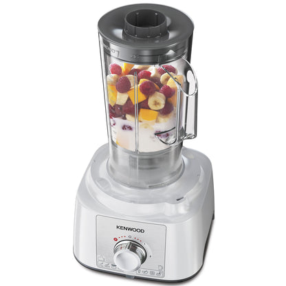 Kenwood Food Processor 1000W Multi-Functional With 3 Stainless Steel Disks, Blender, Grinder Mill, Juicer Extractror, Whisk, Dough Maker, CitrUS Juicer Fdp65.750Wh White