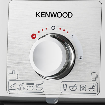 Kenwood Food Processor 1000W Multi-Functional With 3 Stainless Steel Disks, Blender, Grinder Mill, Juicer Extractror, Whisk, Dough Maker, CitrUS Juicer Fdp65.750Wh White