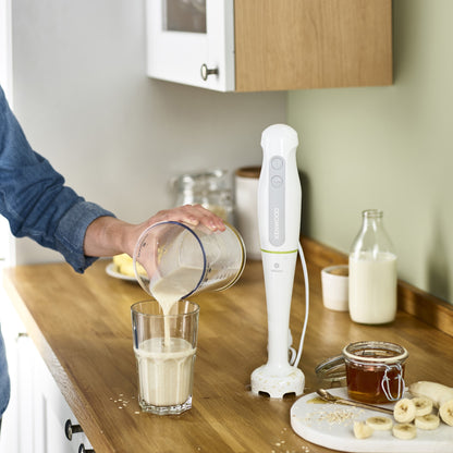 Kenwood Hand Blender 600W With 500Ml Chopper, 500Ml Beaker, Whisk, Triblade Technology Hdp104Wg White