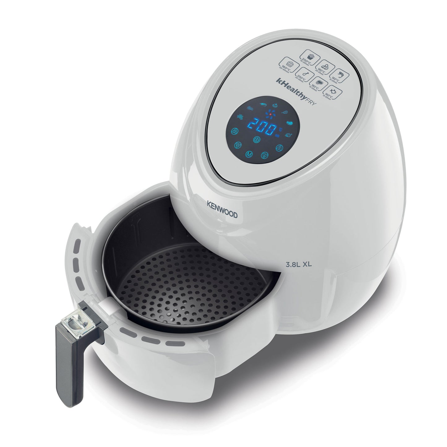 Kenwood HFP30 Series Digital Air Fryer 3.8 L | 1500 W Rapid-Air Cooking | Available in Black & White
