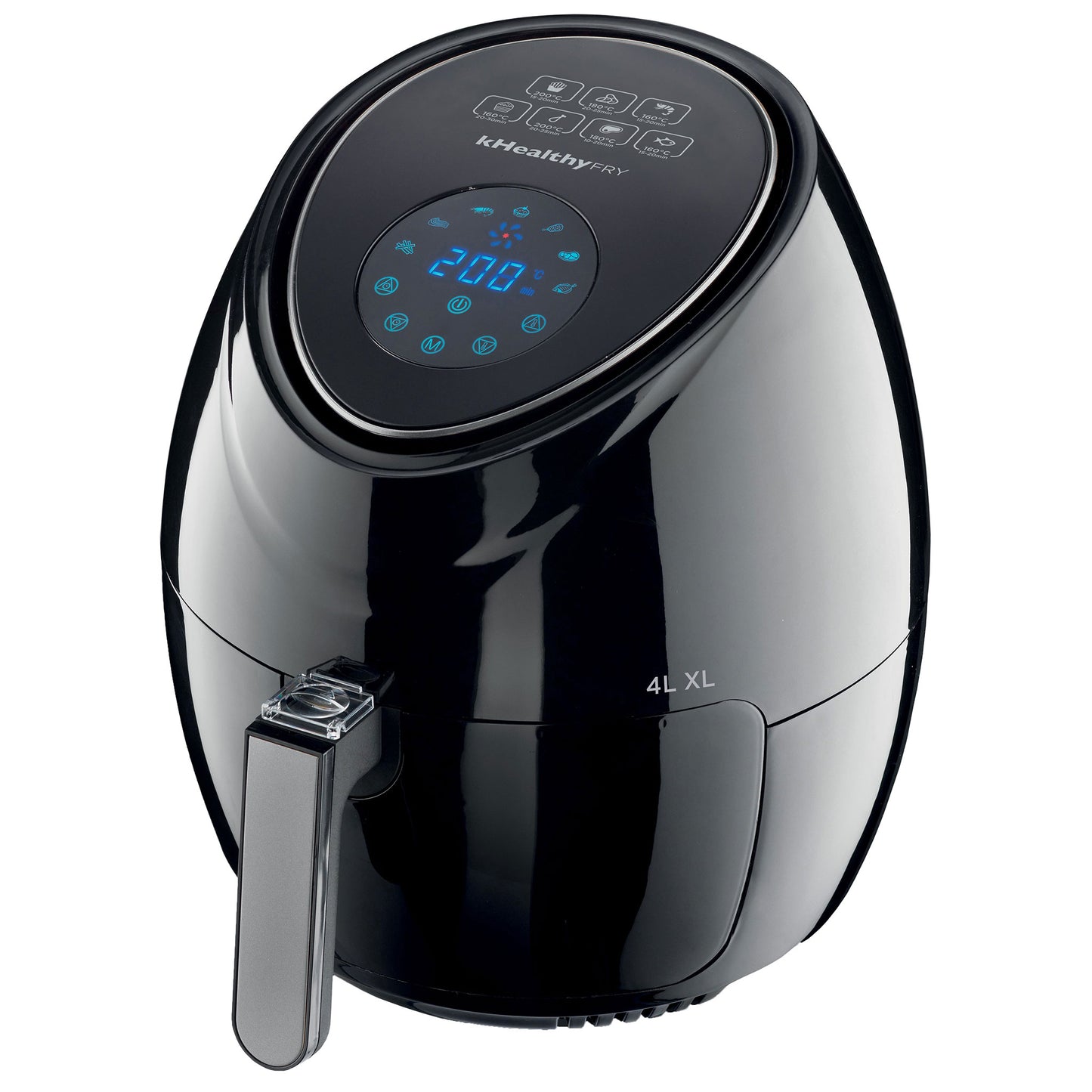 KENWOOD Digital Air Fryer XL 4.0L 1.8KG 1500W | Air Fryer with Rapid Hot Air Circulation | Air Fryer for Frying, Grilling, Broiling, Roasting, Baking and Toasting HFP31.000BK Black