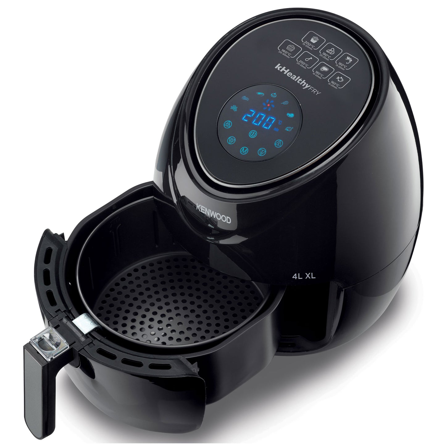 KENWOOD Digital Air Fryer XL 4.0L 1.8KG 1500W | Air Fryer with Rapid Hot Air Circulation | Air Fryer for Frying, Grilling, Broiling, Roasting, Baking and Toasting HFP31.000BK Black