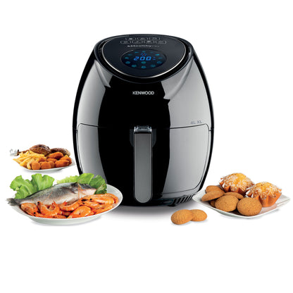 KENWOOD Digital Air Fryer XL 4.0L 1.8KG 1500W | Air Fryer with Rapid Hot Air Circulation | Air Fryer for Frying, Grilling, Broiling, Roasting, Baking and Toasting HFP31.000BK Black
