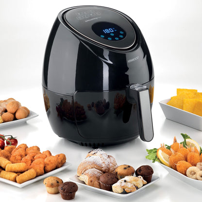KENWOOD Digital Air Fryer XL 4.0L 1.8KG 1500W | Air Fryer with Rapid Hot Air Circulation | Air Fryer for Frying, Grilling, Broiling, Roasting, Baking and Toasting HFP31.000BK Black
