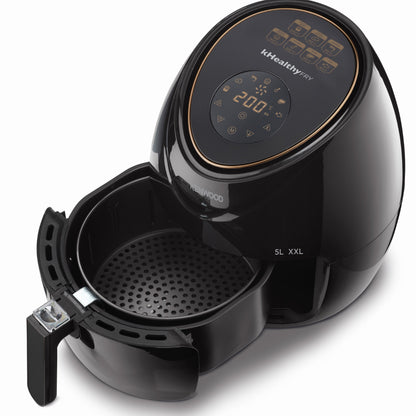 Kenwood HFP52 Series Digital Air Fryer – 5 L Capacity | Approx. 1500 W | Available in Black (HFP52.000BK) & White (HFP52.000WH)