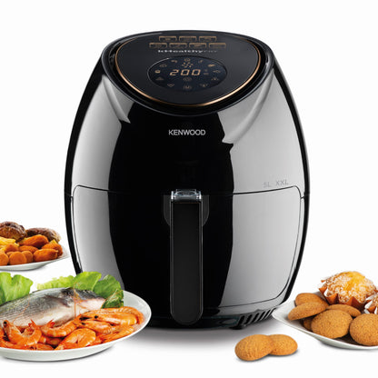 Kenwood HFP52 Series Digital Air Fryer – 5 L Capacity | Approx. 1500 W | Available in Black (HFP52.000BK) & White (HFP52.000WH)