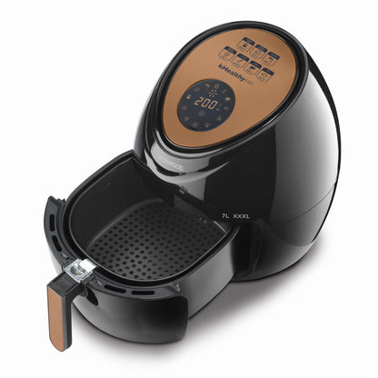 KENWOOD Digital Air Fryer XXXL 7.0L 2.5Kg 1800W With Rapid Hot Air Circulation For Frying, Grilling, Broiling, Roasting, Baking And Toasting HFP72.000BK Black