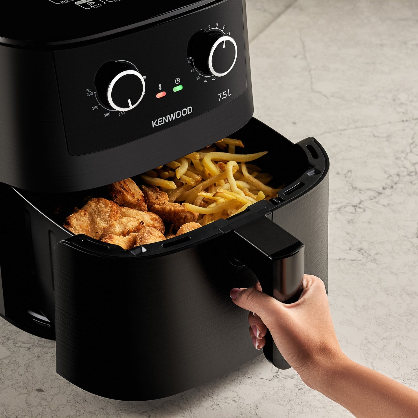 Kenwood HFP76 Series Digital Air Fryer – 7.5 L Capacity | 1650 W | Black (HFP76.000BK)