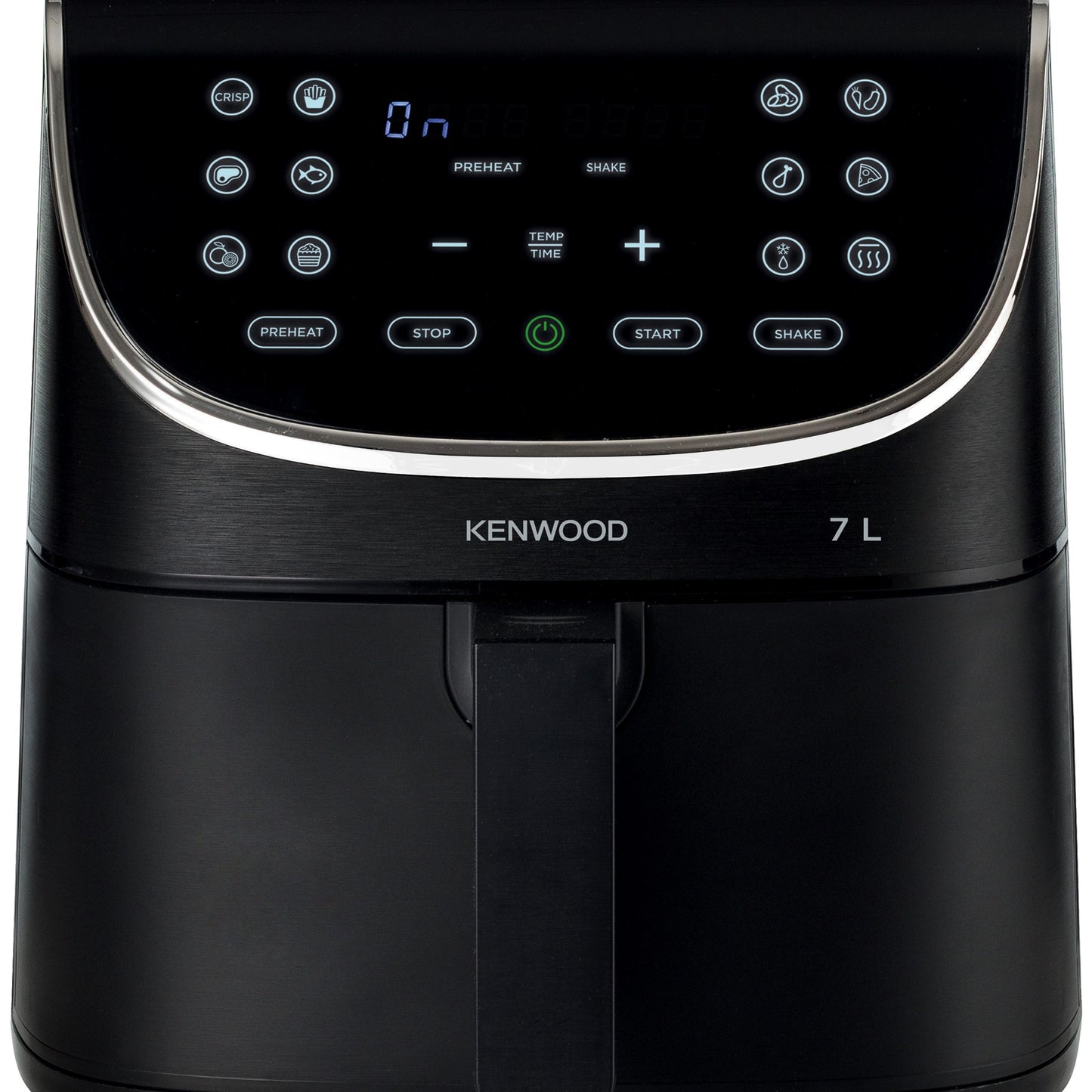 KENWOOD Digital Air Fryer XXXL 7L 2.8KG 1800W with Max Crisp Function, Recipe Book, Rapid Hot Air Circulation for Frying, Grilling, Broiling, Roasting, Baking and Toasting HFP80.000BK Black