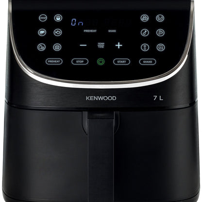 KENWOOD Digital Air Fryer XXXL 7L 2.8KG 1800W with Max Crisp Function, Recipe Book, Rapid Hot Air Circulation for Frying, Grilling, Broiling, Roasting, Baking and Toasting HFP80.000BK Black