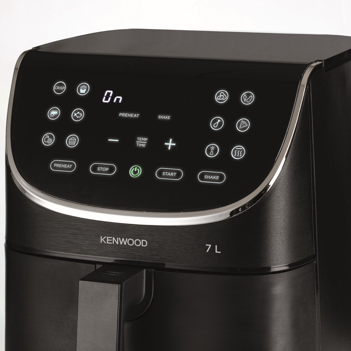 KENWOOD Digital Air Fryer XXXL 7L 2.8KG 1800W with Max Crisp Function, Recipe Book, Rapid Hot Air Circulation for Frying, Grilling, Broiling, Roasting, Baking and Toasting HFP80.000BK Black