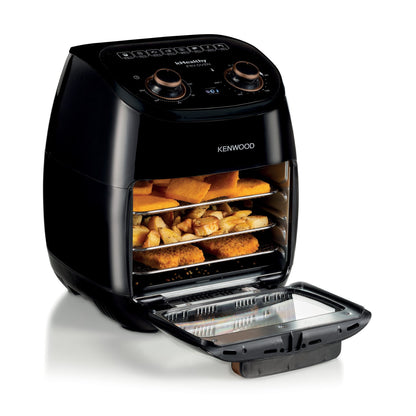 Kenwood Air Fryer Oven 11L 2000W Multi-Functional Air Fryer Cum Microwave Oven For Frying, Grilling, Broiling, Roasting, Baking, Toasting, Heating And Defrosting HFP90.000BK Black