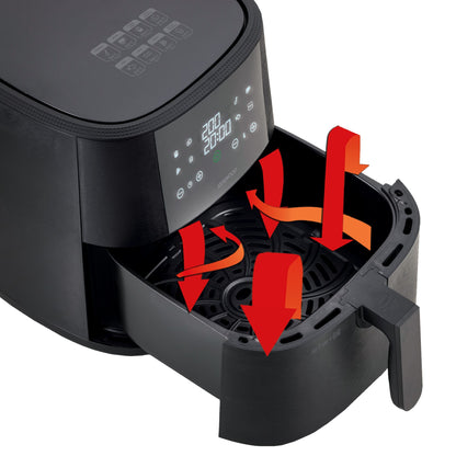 Kenwood 9L Air Fryer with Grill Function -1,500 W HFP92.000BK  Black Finish